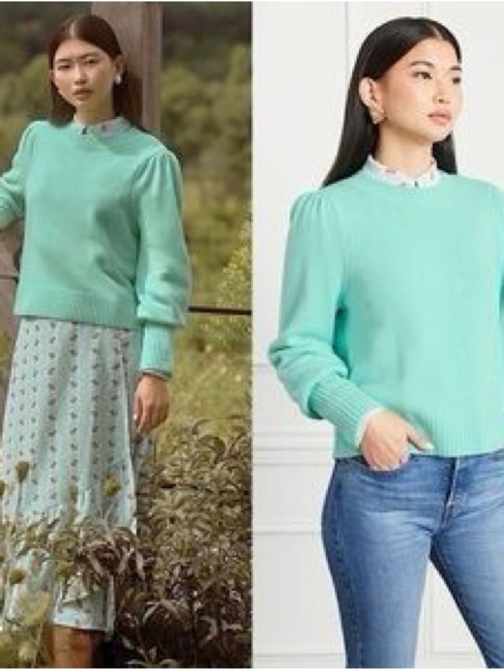 Hill House Light Mint Crewneck Sweater